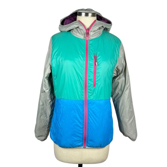 HEXA CUSTOM Reversible Lightweight Full Zip Hooded Jacket Colorful Women's Med - Picture 7 of 10